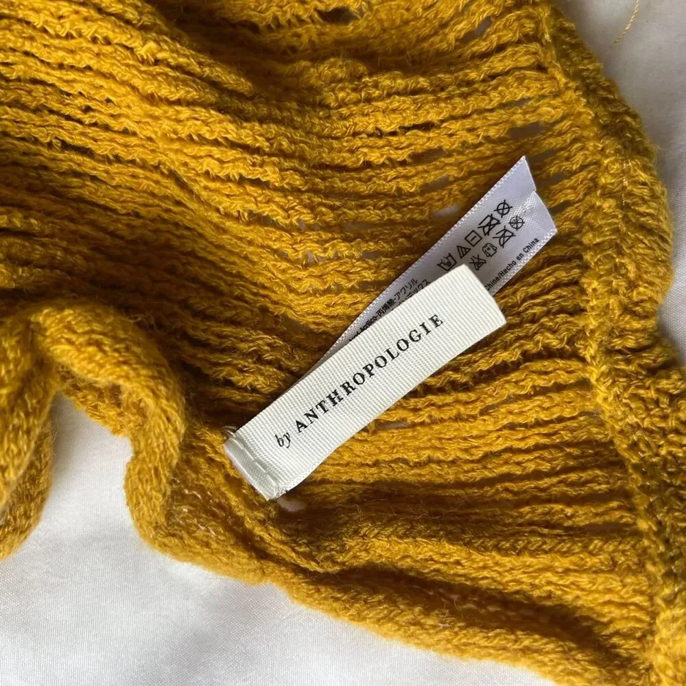 Anthropologie Women's Yellow and Gold Scarf-wraps